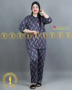 ست بلوز شلوار برگی سایزبزرگ - فروشگاه لباس سایز بزرگ زنانه آفتاب