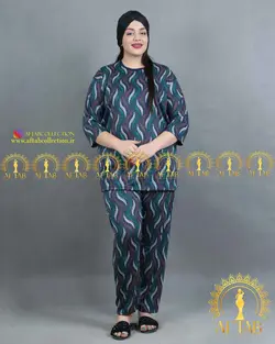 ست بلوز شلوار برگی سایزبزرگ - فروشگاه لباس سایز بزرگ زنانه آفتاب