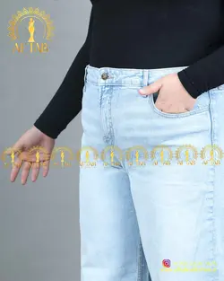شلوار بگ زاپدار سایزبزرگ