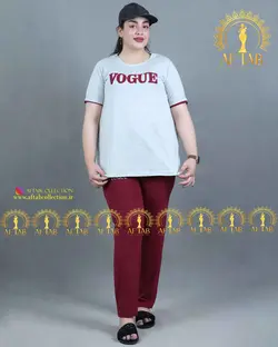 ست تیشرت شلوار vogue سایزبزرگ