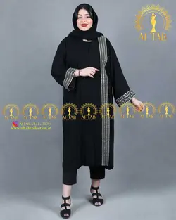 مانتو مجلسی پولک گلدوزی سایزبزرگ نوروز 1402