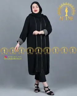 مانتو مجلسی مغزی دوزی سایزبزرگ بهار 1402