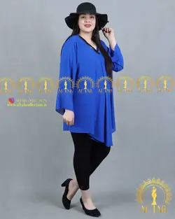 شومیز حریر جلو چیندار مجلسی سایزبزرگ