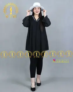 شومیز حریر جلو چیندار مجلسی سایزبزرگ