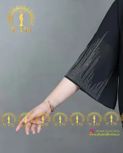 پیراهن مجلسی نگین کار شده سایزبزرگ3185
