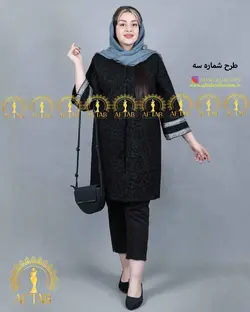 مانتو خرجکار نقره ای3456