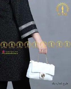 مانتو خرجکار نقره ای3456