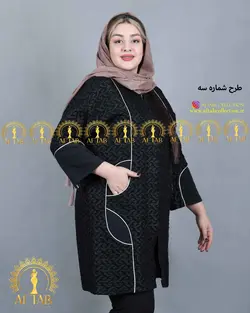 مانتو مغزی دوزی طلایی3454