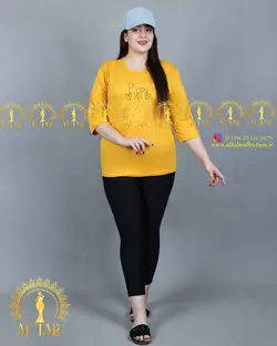 تیشرت گلدوزی لاله سایزبزرگ3399