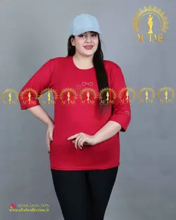 تیشرت گلدوزی لاله سایزبزرگ3399
