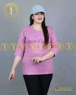 تیشرت گلدوزی لاله سایزبزرگ3399