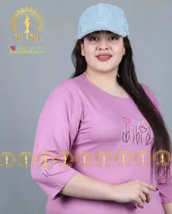 تیشرت گلدوزی لاله سایزبزرگ3399