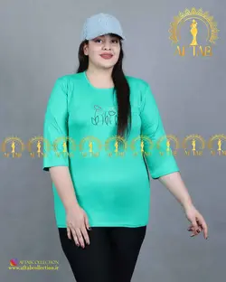 تیشرت گلدوزی لاله سایزبزرگ3399