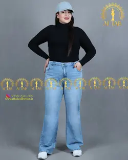 شلوار نیم بگ سایزبزرگ3458