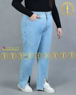 شلوار نیم بگ جلو چاکدار سایزبزرگ3409