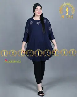 تیشرت بته جقه نگینی سایزبزرگ3400