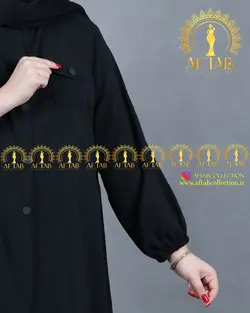 مانتو ابروبادی یقه مردانه سایزبزرگ3529