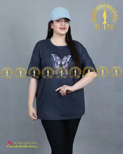 تیشرت طرح پروانه سایزبزرگ3241