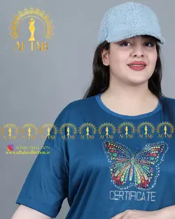 تیشرت طرح پروانه سایزبزرگ3241