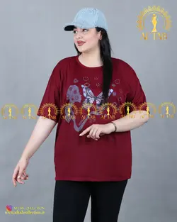 تیشرت پروانه ای سایزبزرگ3532