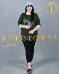تیشرت پروانه ای سایزبزرگ3532