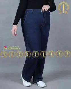 شلوار نیم بگ کمرکش سایزبزرگ 3520