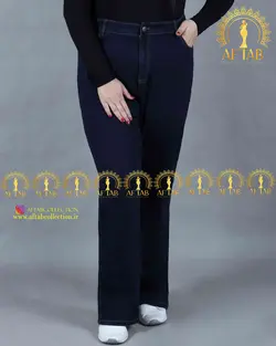 شلوار جین دمپا گشاد سایزبزرگ 3496