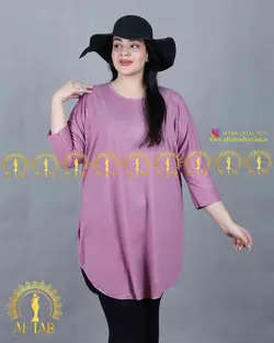 تیشرت طرح نگین لوزی سایزبزرگ 3575