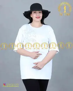 تیشرت مدل گلبرگ سایزبزرگ 3574