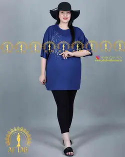 تیشرت مدل گلبرگ سایزبزرگ 3574