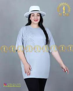 تیشرت مدل گلبرگ سایزبزرگ 3574