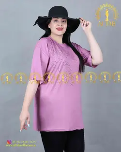 تیشرت مدل گلبرگ سایزبزرگ 3574