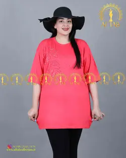تیشرت مدل گلبرگ سایزبزرگ 3574