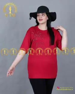 تیشرت مدل گلبرگ سایزبزرگ 3574