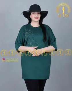 تیشرت مدل گلبرگ سایزبزرگ 3574