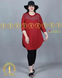 تیشرت طرح نگین سنتی سایزبزرگ 3570