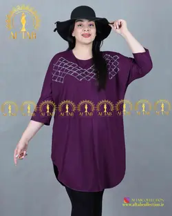 تیشرت طرح نگین سنتی سایزبزرگ 3570