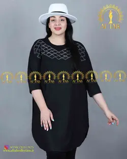 تیشرت طرح نگین سنتی سایزبزرگ 3570