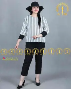 شومیز پلیسه طرحدار مجلسی سایزبزرگ 2972