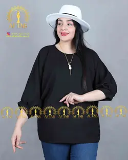 شومیز آستین کیمونو سایزبزرگ 3438