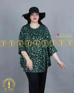 بلوز شلوار راحتی سایزبزرگ 3611