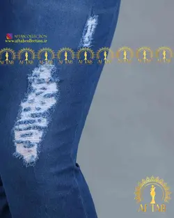 شلوار بوت کات زاپدار سایزبزرگ 3581