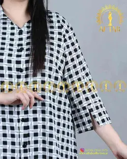 تونیک چهارخونه سایزبزرگ 3621