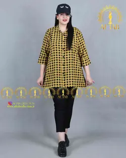 تونیک چهارخونه سایزبزرگ 3621