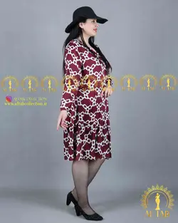 پیراهن پایین چیندار مجلسی سایزبزرگ 3639