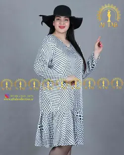 پیراهن پایین چیندار مجلسی سایزبزرگ 3639