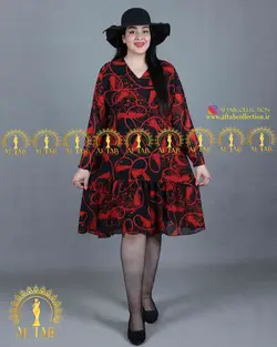 پیراهن پایین چیندار مجلسی سایزبزرگ 3639