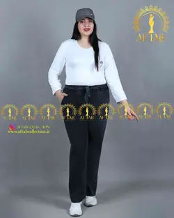 شلوار بگ طرح جین سایزبزرگ 3152