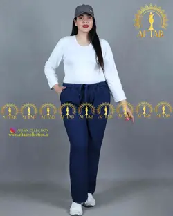 شلوار بگ طرح جین سایزبزرگ 3152