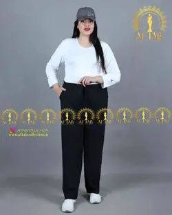 شلوار بگ طرح جین سایزبزرگ 3152